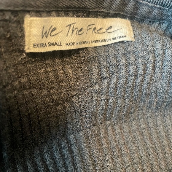 Free People we the free oversized thermal top xs - Picture 5 of 11